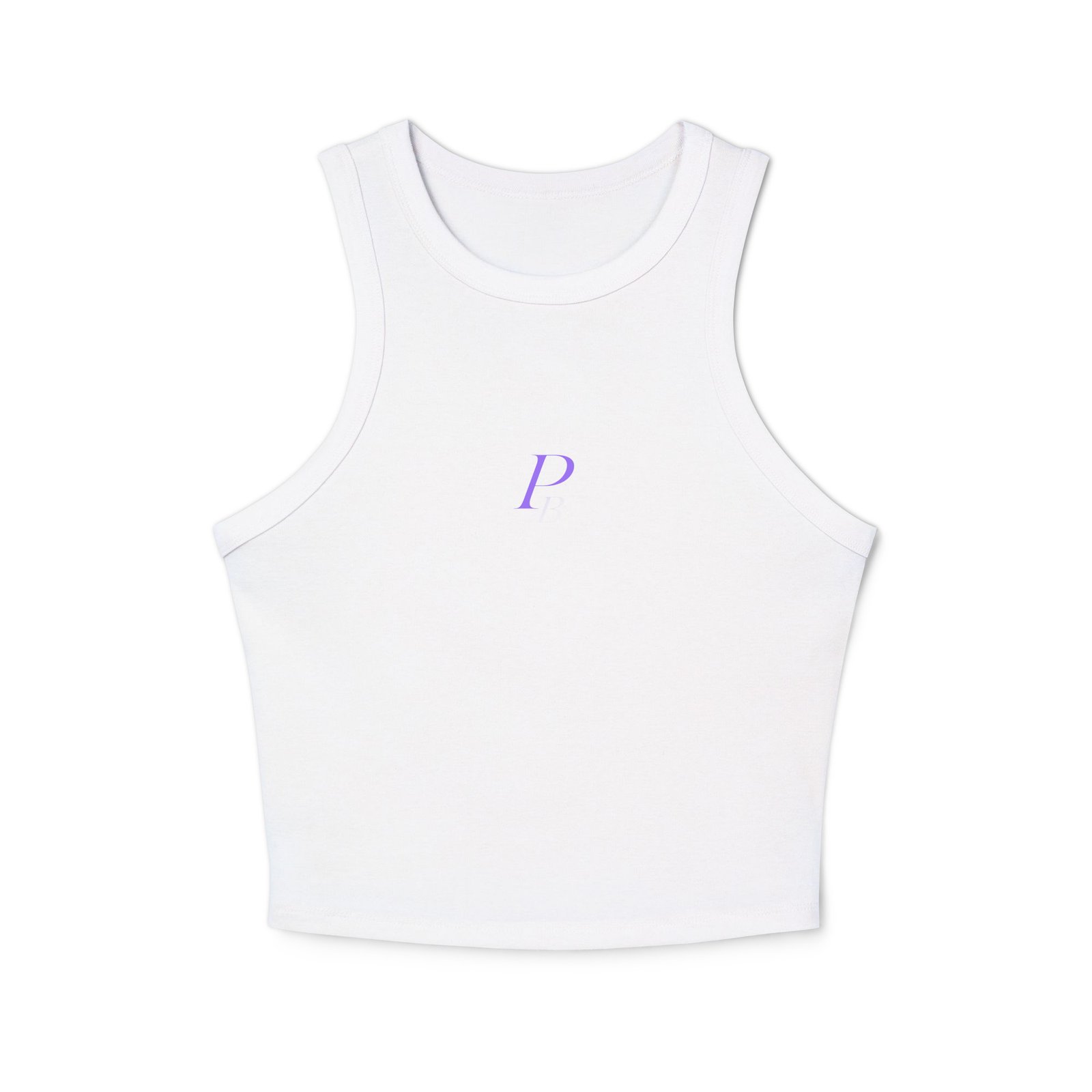 Women's micro rib racer tank top - Image 4