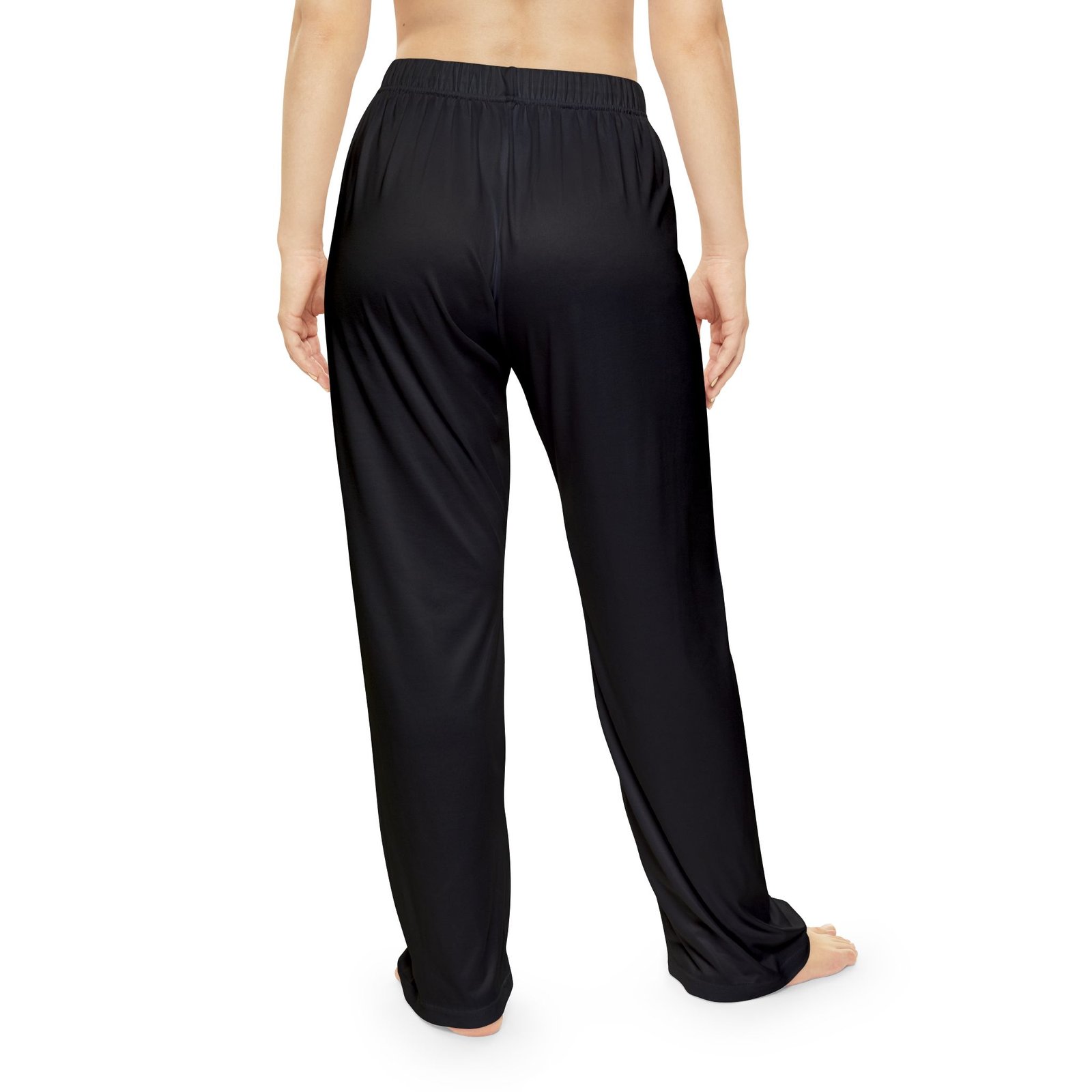 Purple Script 'P' Logo Pajama Pants | Black Lounge Bottoms - Image 4
