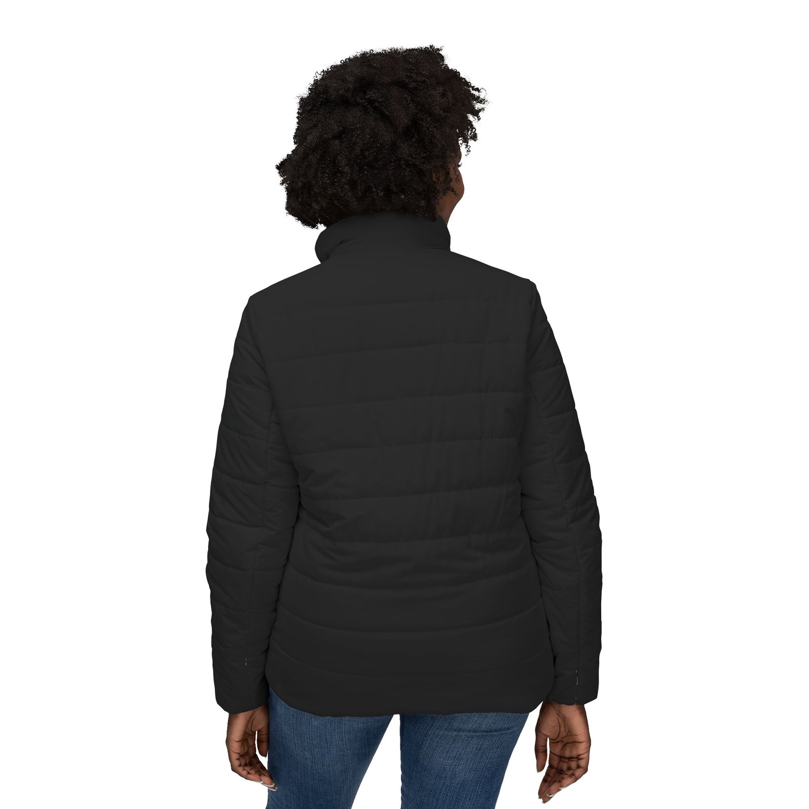 Women's Minimal Purple P Monogram | Puffer Jacket - Image 4
