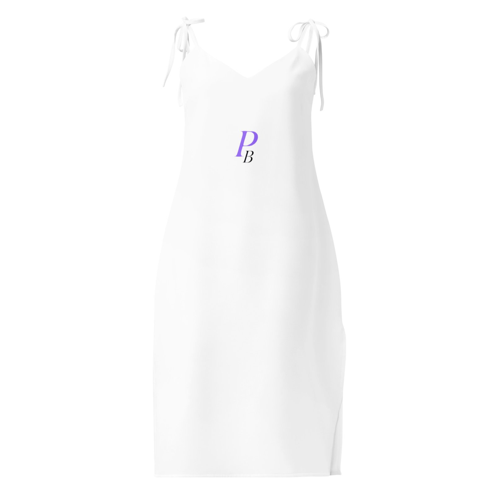 Spaghetti Tie-Strap Midi Poker Dress - Image 5